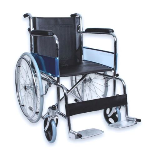 Automatic Easycare EC 809 Y Steel Wheelchair, For Hospital Use, Frame Material : Aluminum, Iron, Metal