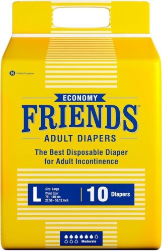 Plain Cotton Friends Economy Adult Diapers, For Baby Wear, Age Group : 1year, 2years, 3months, 6months