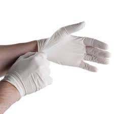 Dotted Latex Sterile Surgical Gloves, Size : M