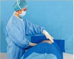 Lithotomy Drape With Attached Leggings, For Ophthalmic, Urological Procedures, Packaging Type : Paper Boxes