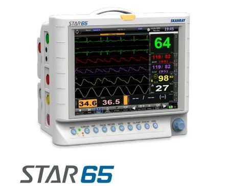 Skanray Star-65 Modular Multi-parameter Patient Monitor, For Hospital Use, Hospital, Clinic, Feature : Durable