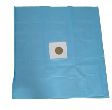 Full Sleeve Plain SMS O Hole Drape, For Hospital, Urological Procedures, Technics : Handloom, Machine Made