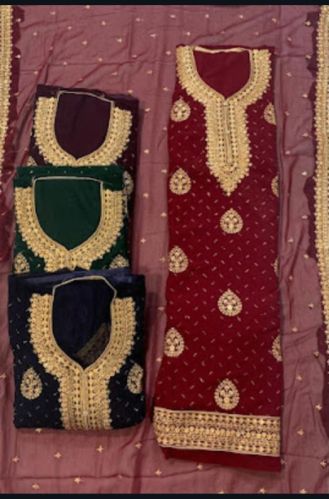 Pakistani Georgette Ladies Suits, Packaging Type : Poly Bag