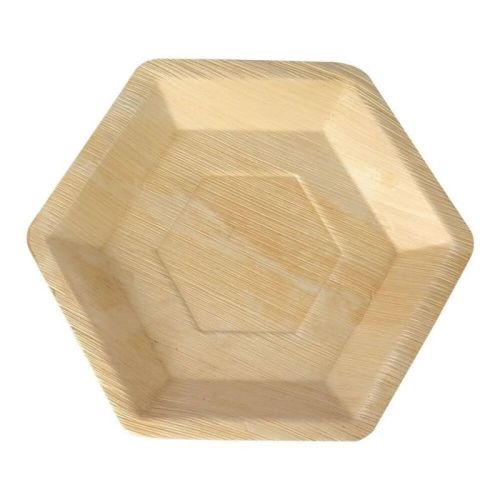 10 Inch Hexagonal Areca Palm Leaf Plate