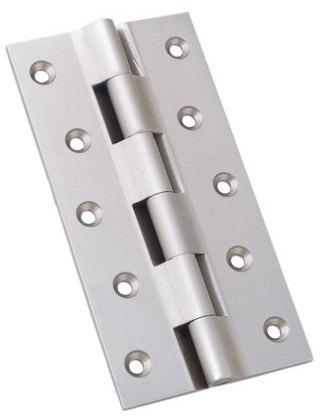 Rectangle 4x1.1/8x1/8 Inch Brass Railway Hinge, Color : Silver