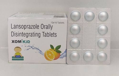 Xom Kid Lansoprazole Orally Disintegrating Tablets, Packaging Type : Box