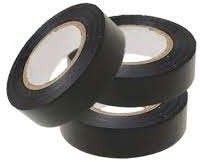 Plain Black PVC Tape, For Industrial Use, Packaging Type : Paper Box
