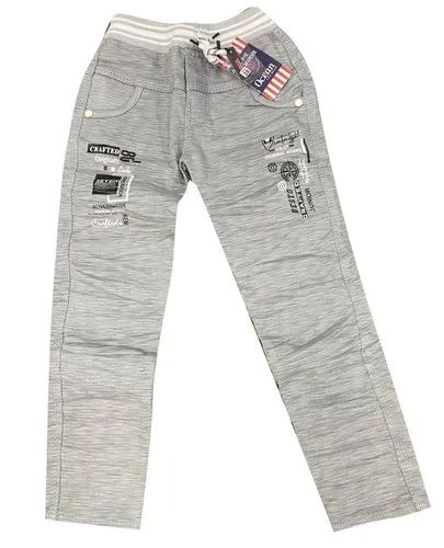 Kids Grey Cotton Pant, Occasion : Casual Wear