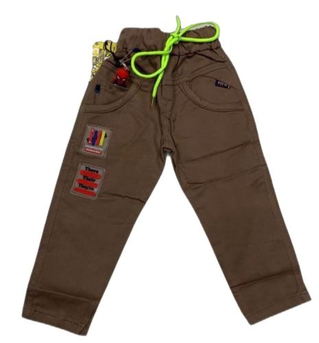 Cotton Brown Kid Boys Pant, Occasion : Casual Wear
