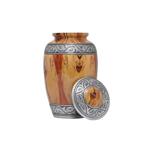 Beautiful Cremation Urns Human Ashes Large Light Brown Funeral Burial Urn Adult Memorial