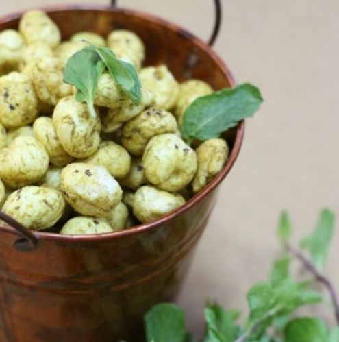 Green Roasted Pudina Makhana, For Human Consumption