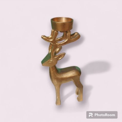 Aluminum Deer Statue Candle Holder, For Decoration, Feature : Attractive Pattern, Dust Resistance, Fine Finished