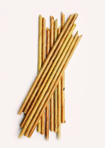 Plain Brown Coconut Leaf Straw, For Cold Drinks, Juices, Feature : Disposable, Eco Friendly, Light Weight