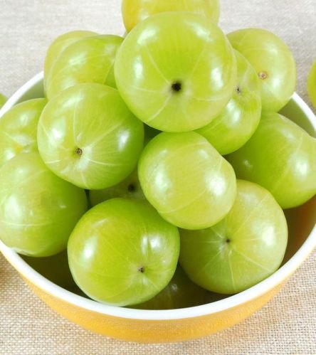 Green Natural Fresh Gooseberry, For Human Consumption, Packaging Type : Gunny Bag