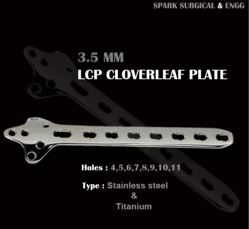 3.5 Mm Lcp Cloverleaf Plate, For Hospital, Feature : Rust Resistant