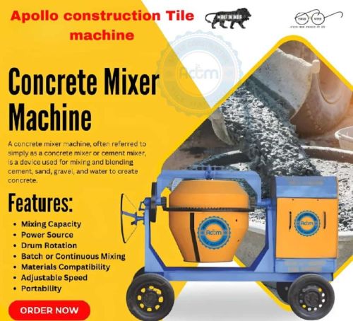 Orange Semi Automatic Concrete Paver Block Making Machine