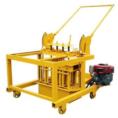 Yellow Semi Automatic Egg Laying Block Making Machine