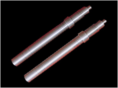 Round Metal Precision Stenter Shafts, For Industrial, Color : Grey