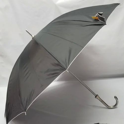 12 Tar Black Silver Umbrella, For Protection From Sunlight, Raining, Size : 25x12 Inch