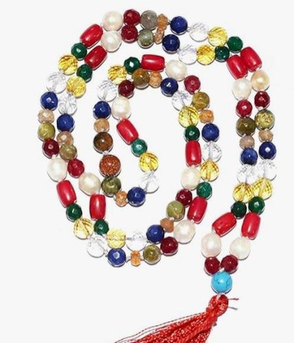 Nine Gems - Ruby Navgrah Mala, Color : Multi-colored