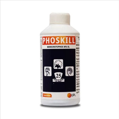 Phoskill Insecticide, For Agricultural, Bollweevil, Jassids, White Fly, Thrips, Mites, Packaging Type : Plastic Bottle