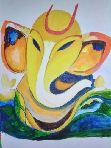 Multi Color Acrylic Paintings On Canvas, For Wall Decoration, Style : Abstract