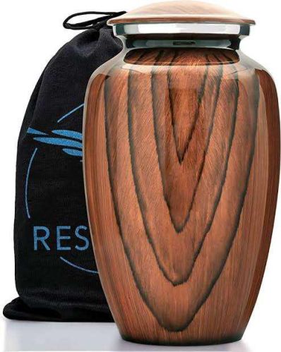 Round RA-U1204 Aluminum Adult Ashes Urn, Feature : Scratch Resistant, Unique Design