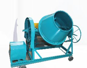 Blue 250-300 Kg Manual Concrete Mixer, For Construction, Certification : CE Certified