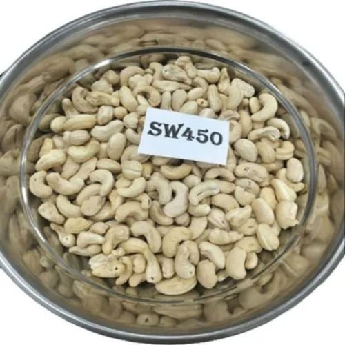 White Curve Natural SW 450 Cashew Nut, For Snacks, Sweets, Certification : FSSAI Certified