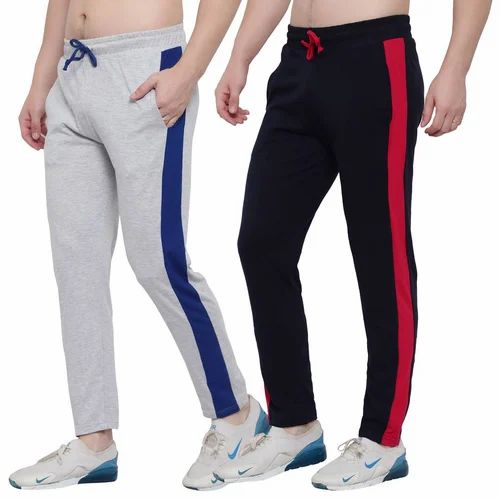 Multi Colour Cotton Mens Gym Track Pant