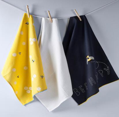 3 Pcs BEE Kitchen Cotton Towel, Size : 50 X 70 Cm