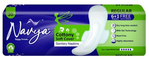 Cotton Navya Regular Sanitary Napkins, Style : Disposable