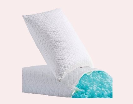 White Rectangle Plain Shredded Memory Foam Pillow, For Home, Hotel, Technics : Machine Made