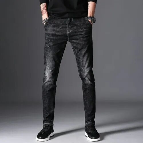 Mens Black Denim Jeans, Size : All Sizes