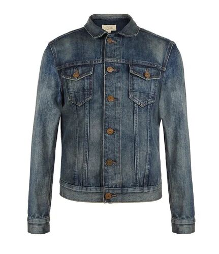 Collar Neck Mens Denim Jacket, Size : All Sizes