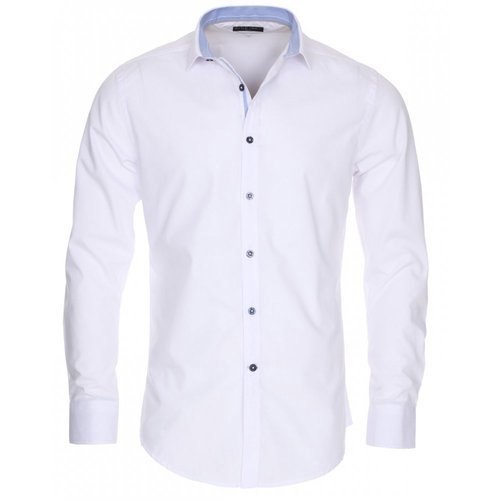 Collar Neck Cotton Mens Plain Shirt, Size : XL