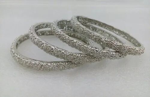 Silver Plated Bangles, Gender : Female