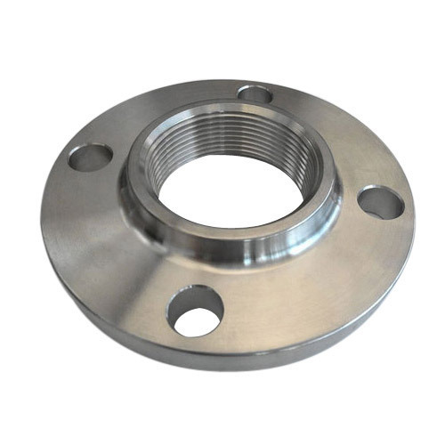 Silver Round Copper Alloy Steel Threaded Flanges