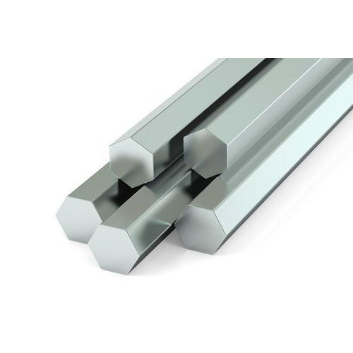 Silver Duplex Steel Hexagonal Bar, For Construction