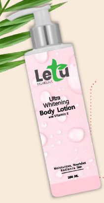 Liquid Letu Ultra Whitening Body Lotion, For Skin Care, Packaging Type : Plastic Bottles