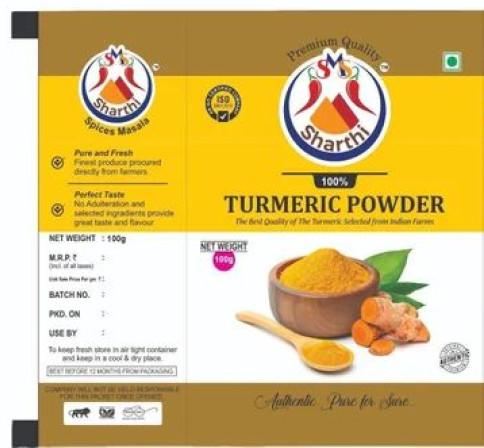 Sharthi 100g Turmeric Powder, For Used Cooking, Shelf Life : 6 Months