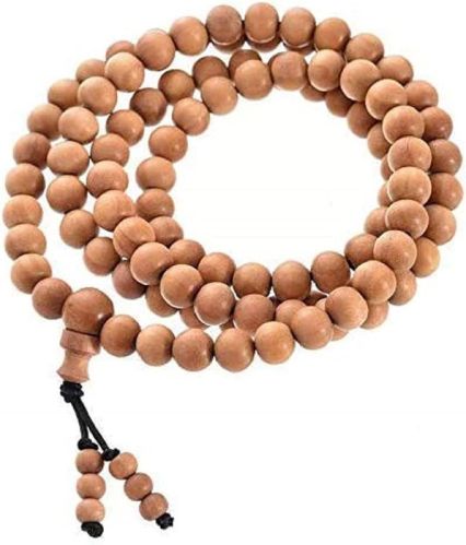 Wood Brown Australian Jaap Mala, For Japa, Packaging Type : Paper Boxes