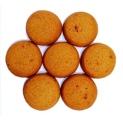 Round Crunchy Gur Atta Cookies, For Direct Consuming, Eating, Certification : GMP Certified