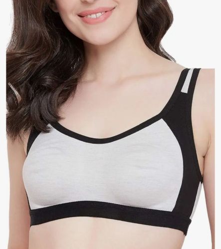 Grey And Black Ladies Sports Bra, Size : 30 To 40