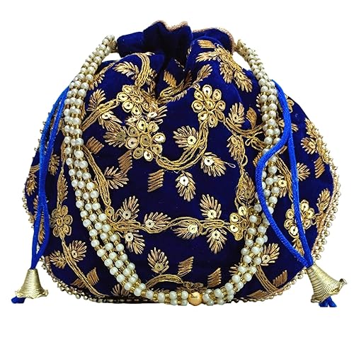 Athizay Plain ptl111 Fabric Potli Bag, Technics : Attractive Pattern, Handloom, Washed