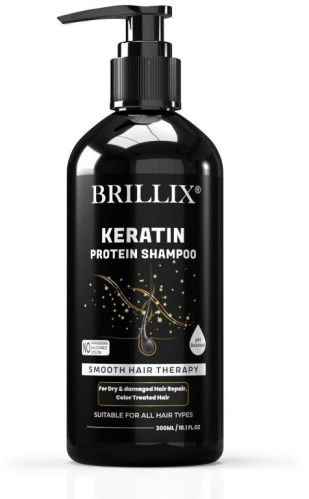 BRILLIX KERATIN PROTEIN SHAMPOO - For Smooth Hair Therapy, D