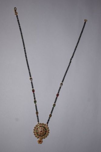 Brass Multicolor Bead Mangalsutra With Pendant, Size : Standard