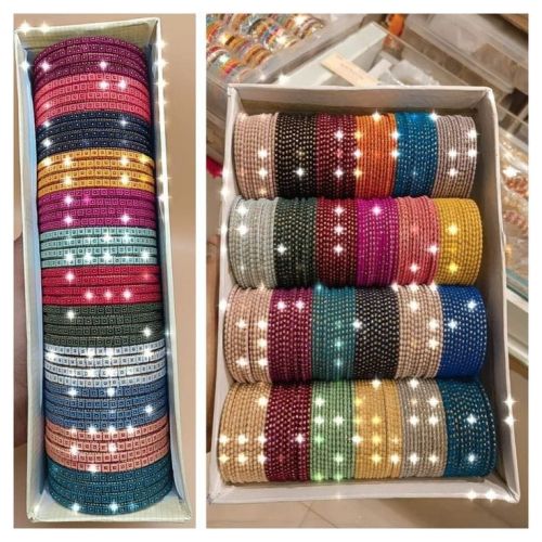 Multicolor Squar Paper Bangle Box, For Packaging, Feature : Machinemade, Fine Finishing