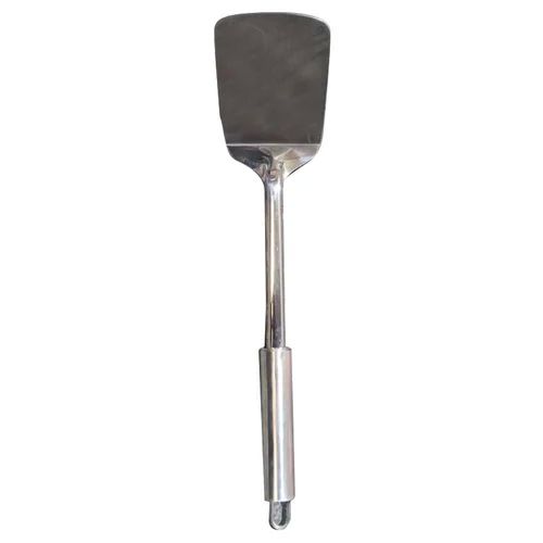 Silver Polished Plain Stainless Steel Spatula, Size : 31x6 Cm