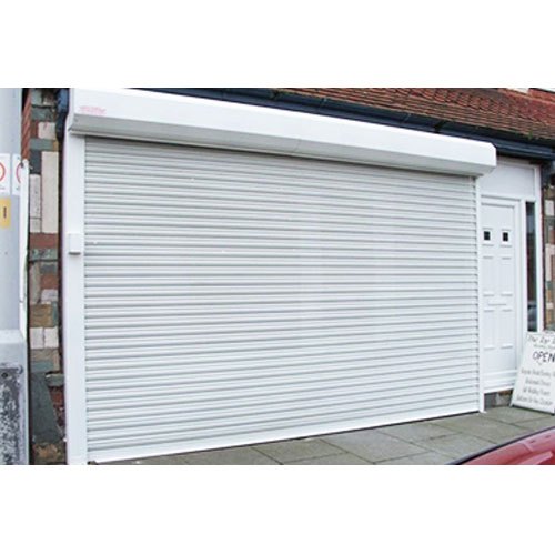 Grey Polished MS Rolling Shutter, For Commercial, Shops